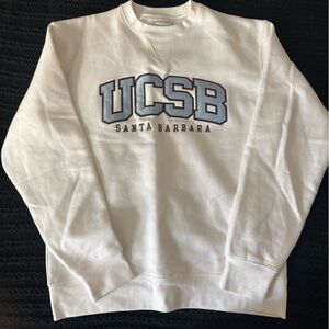 White UCSB Santa Barbara Sweatshirt Unisex M